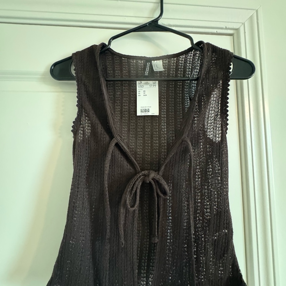 H&M Dark Brown Knit Top